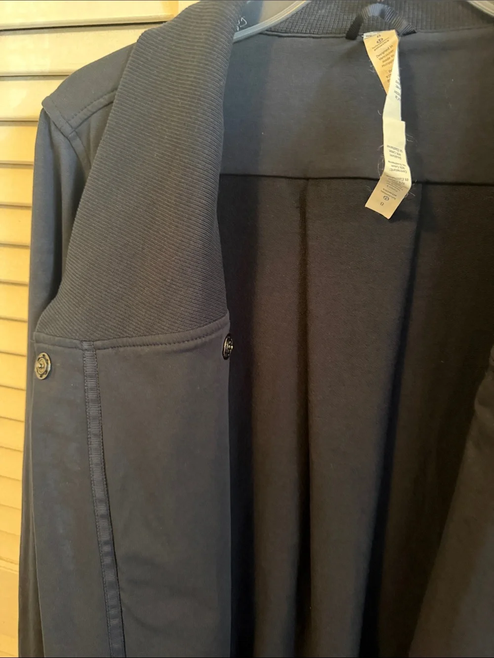 Lululemon Navy Shawl Collar Lightweight Jacket